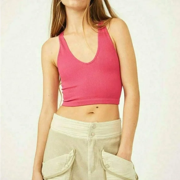 NWT Free People Free Throw Crop Top Passion Fruit - Picture 5 of 7